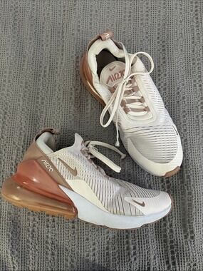 Nike Air Max 270 Coral Stardust Pink White Running Sneaker Sz 9.5 -  [SG]
